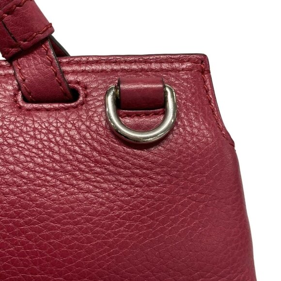 Auth GUCCI Bamboo Daily 370831 Pink Leather Handbag - Picture 4 of 16